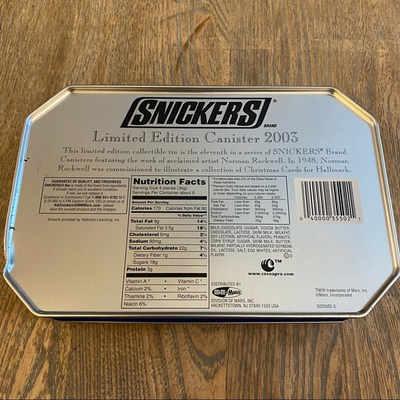 Snickers Norman Rockwell Tin - Picture 5 of 7